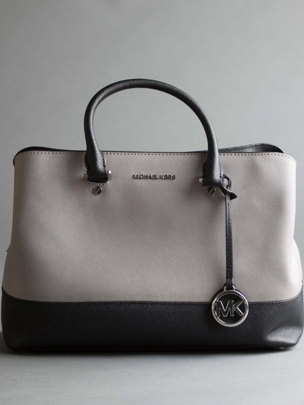 Michael Kors Savannah Large Color-Block Saffiano Leather Satchel